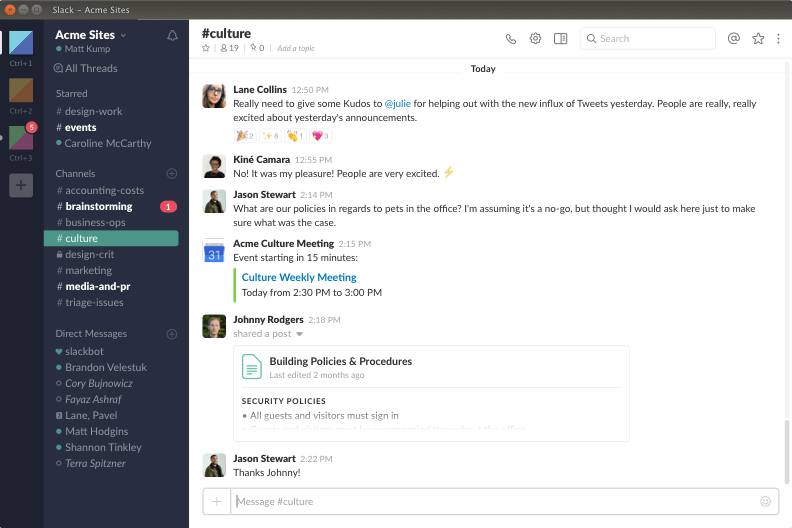 slack client for linux